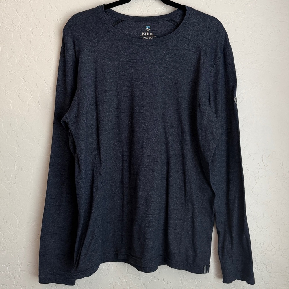 Kuhl‎ Men's Intent Krew Shirt Long Sleeve Base Layer Navy Medium Style#7318